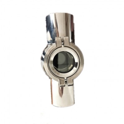 Stainless Steel Butt Weld Tri Clamp Cross Sight Glass