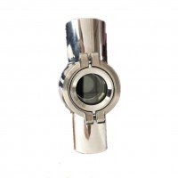 Stainless Steel Butt Weld Tri Clamp Cross Sight Glass