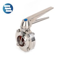 Food Grade Thread Clamp Butt Weld Sanitary Butterfly Valve