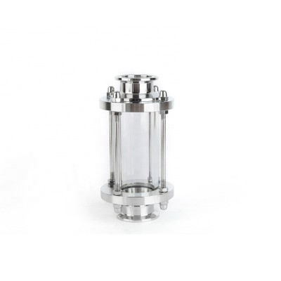 SANTHAI Sanitary Stainless Steel Tri-Clamped Straight Tubular Sight Glass