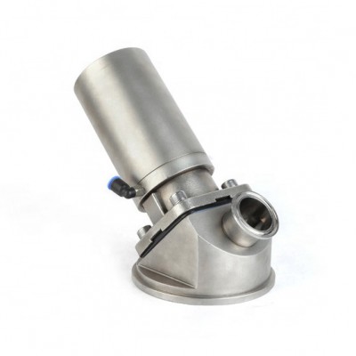 Food Grade Stainless Steel Weld Clamp Thread Pneumatic Diaphragm Bottom Tank Valve