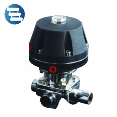 SS Sanitary Three Way Pneumatic Diaphragm Control Valve