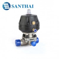 Sanitary Clamp End Three Way Aseptic Diaphragm Valve